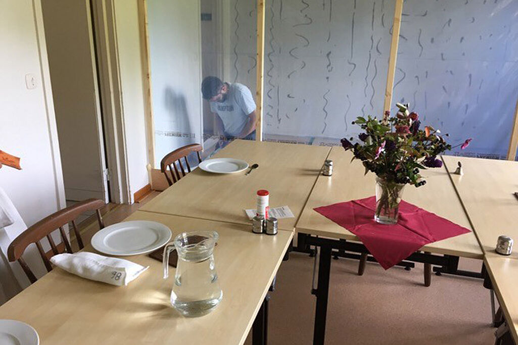 Auch eine Wand musste erneuert werden. (Foto: Klöster Rögle)