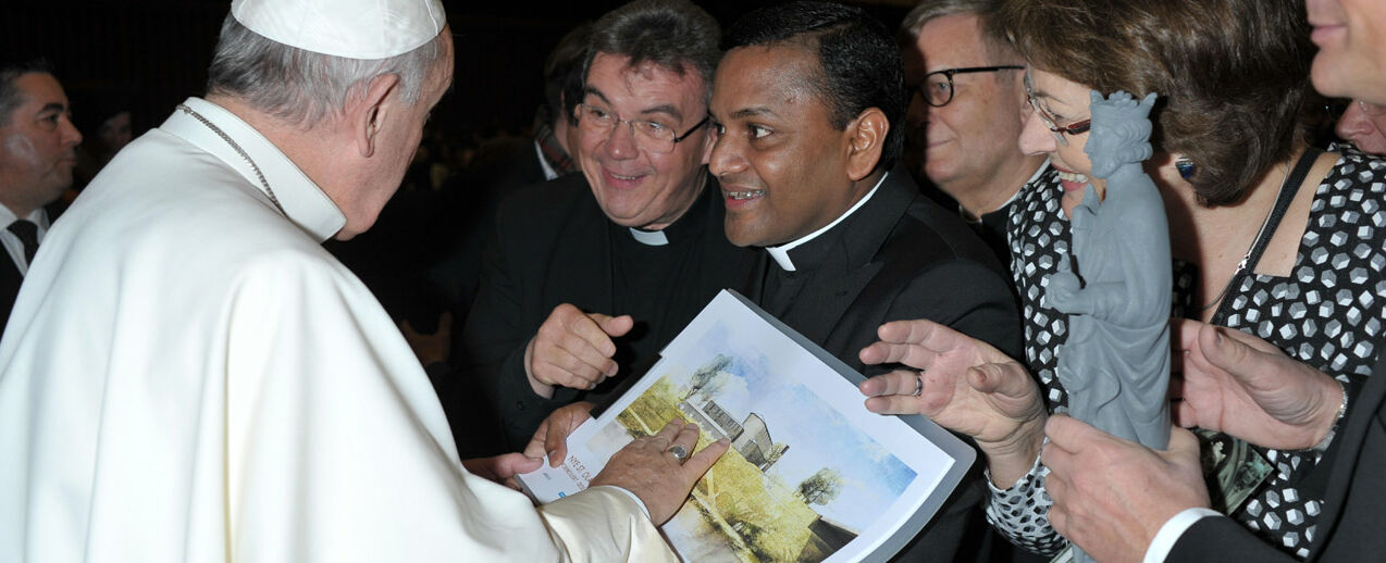 Papst Franziskus drückte seine Unterstützung und Zuversicht für das Kirchenneubau-Projekt aus.