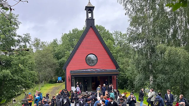 Der Besuch der für Norwegen so bedeutsamen Kapelle St. Olav war eines der Highlights der Reise. Foto: Macrus Thielking