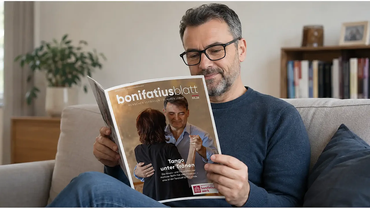 Die aktuelle Ausgabe des Bonifatiusblattes. Foto: KI-generiert