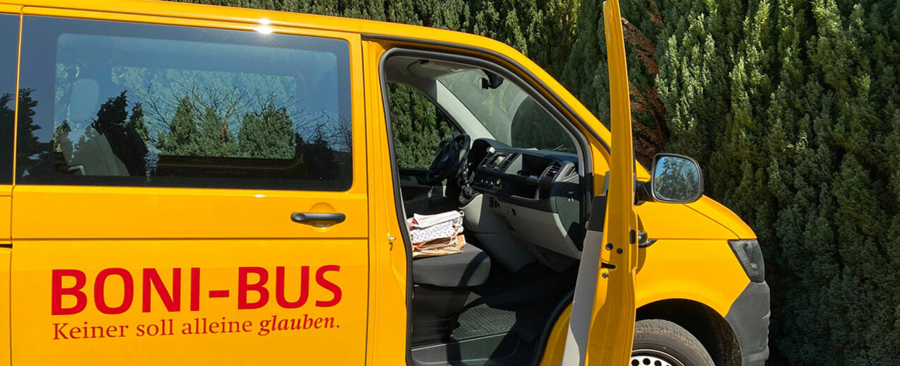 BONI-Bus als Stofftaxi in Bad Liebenwerda. (Foto: Miriam Fricke)