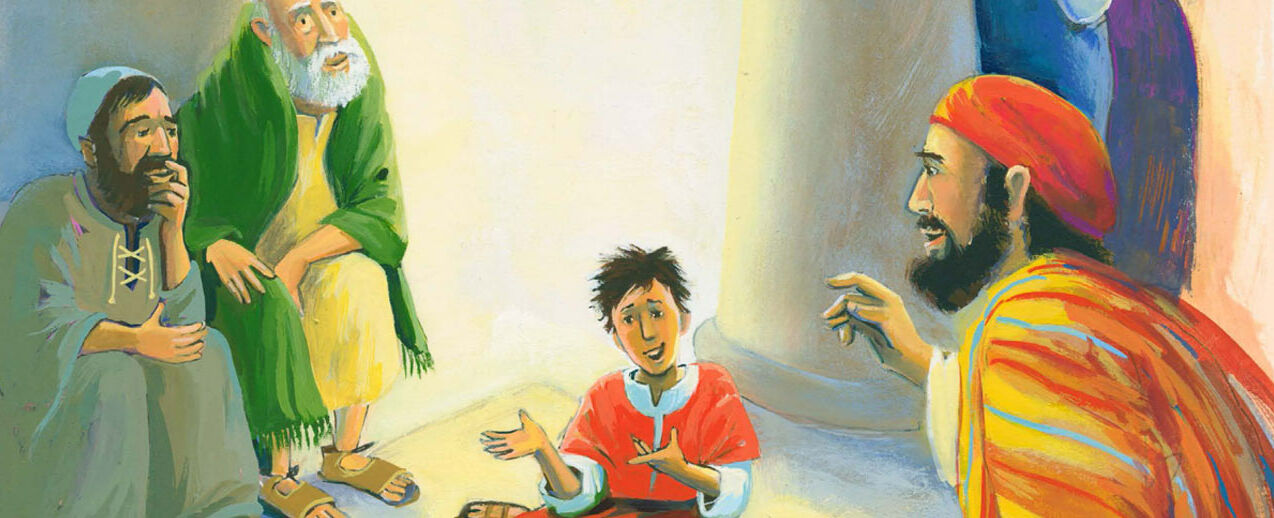 The First Communion campaign 2020 is under the motto of "Jesus, tell us about God". (Motif by Mrijke ten Cate)