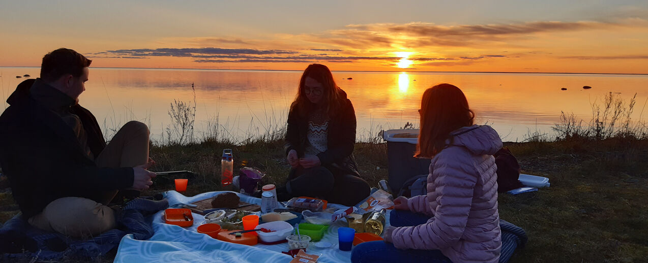 1. Platz der Fotochallenge: Agape auf Öland mit Konrad, Clara und Hannah (v.l.) (Foto: Sonja Ehrenfried)