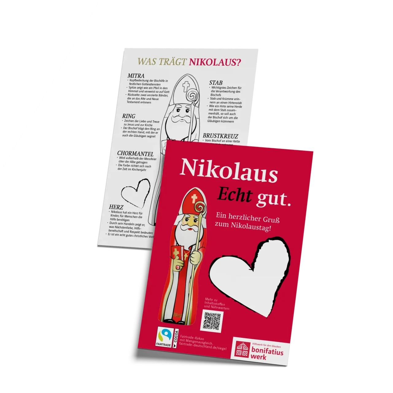 Schoko-Nikolaus-Karte, 25er Pack
