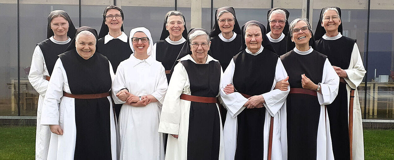 Die aktuelle Kommunität der Trappistinnen auf Tautra – 11 Schwestern aus sieben Ländern. (Foto: Sr. Christina Maria van Opzeeland OCSO) 