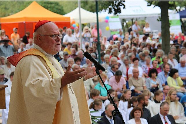 Kardinal Marx würdigte den „unentbehrlichen Beitrag“, den Christen für die Gesellschaft leisteten. (Foto: Susanne Sperling)