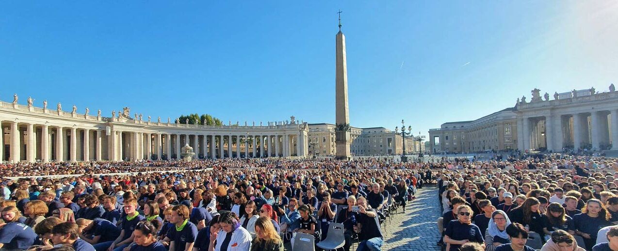 Papstaudienz auf dem Petersplatz. (Foto: Sebastian Heider)