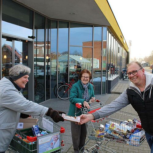 Nikolaus gegen Spende. (Foto: St. Ludgerus Borken)