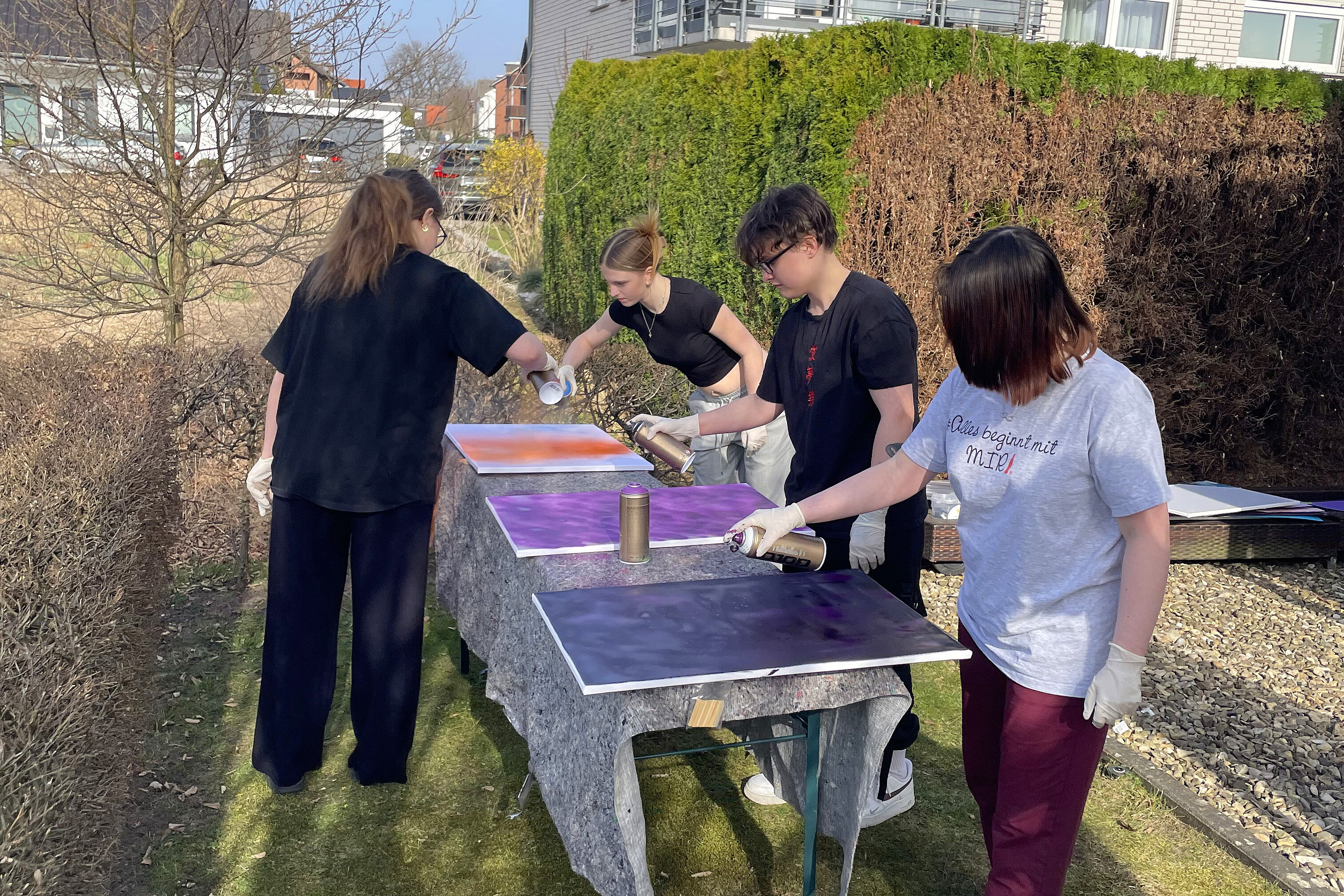 Wochenendprogramm: Spray-Workshop mit Mika Springwald. (Foto: Robert Lisiecki)