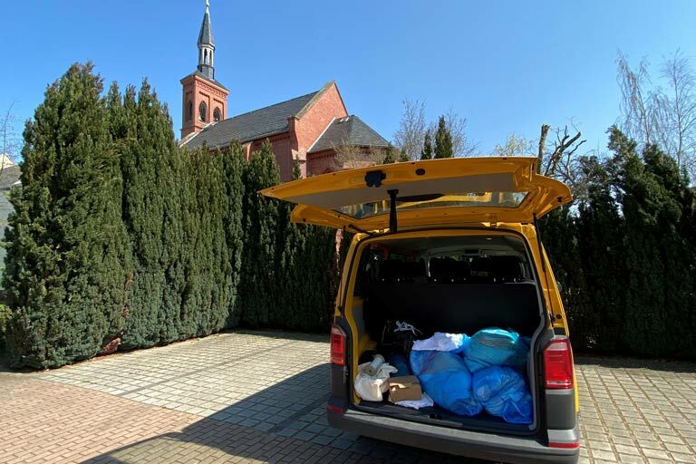 Der BONI-Bus in Bad Liebenwerda als Stoff-Taxi