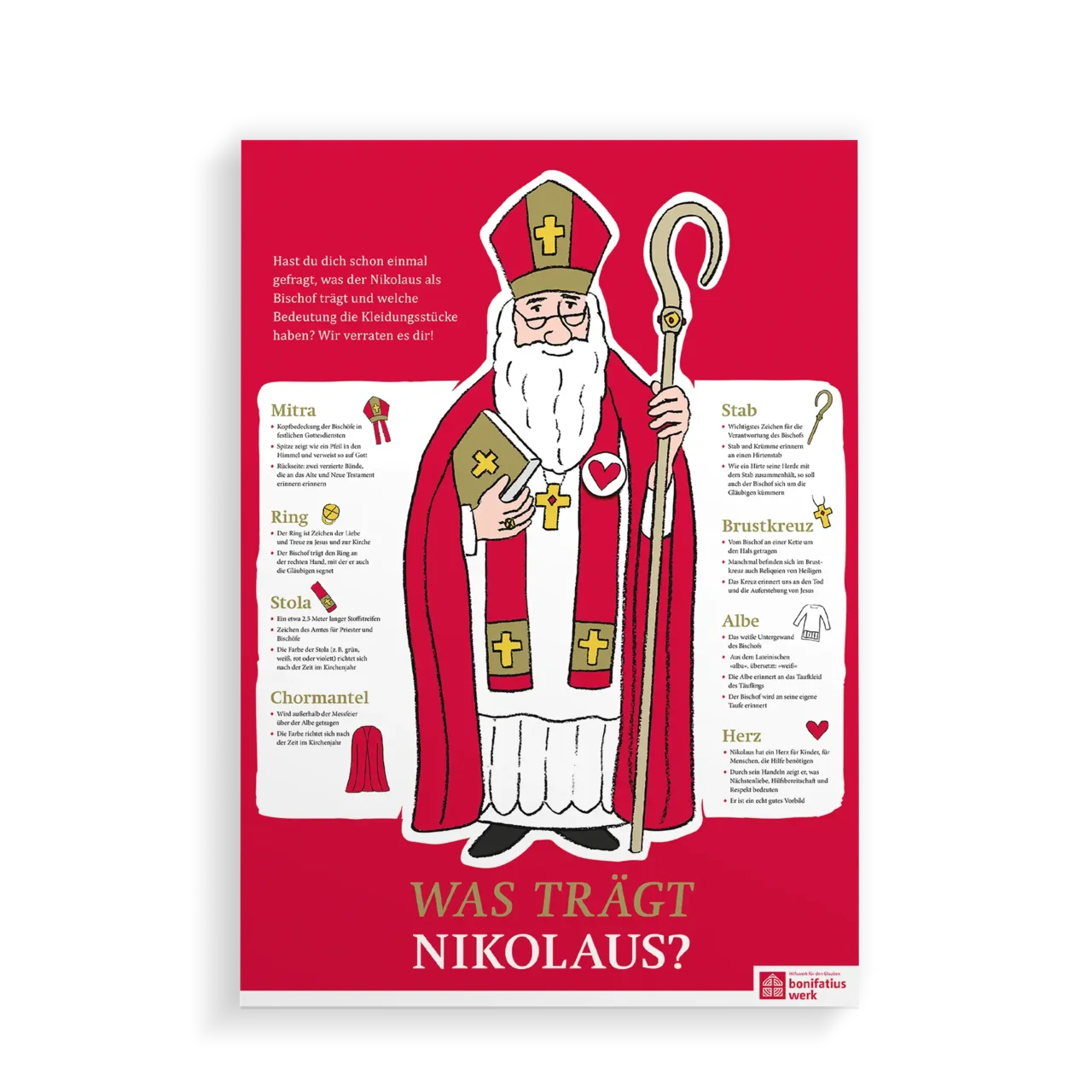 Erklärposter: Was trägt der Nikolaus?