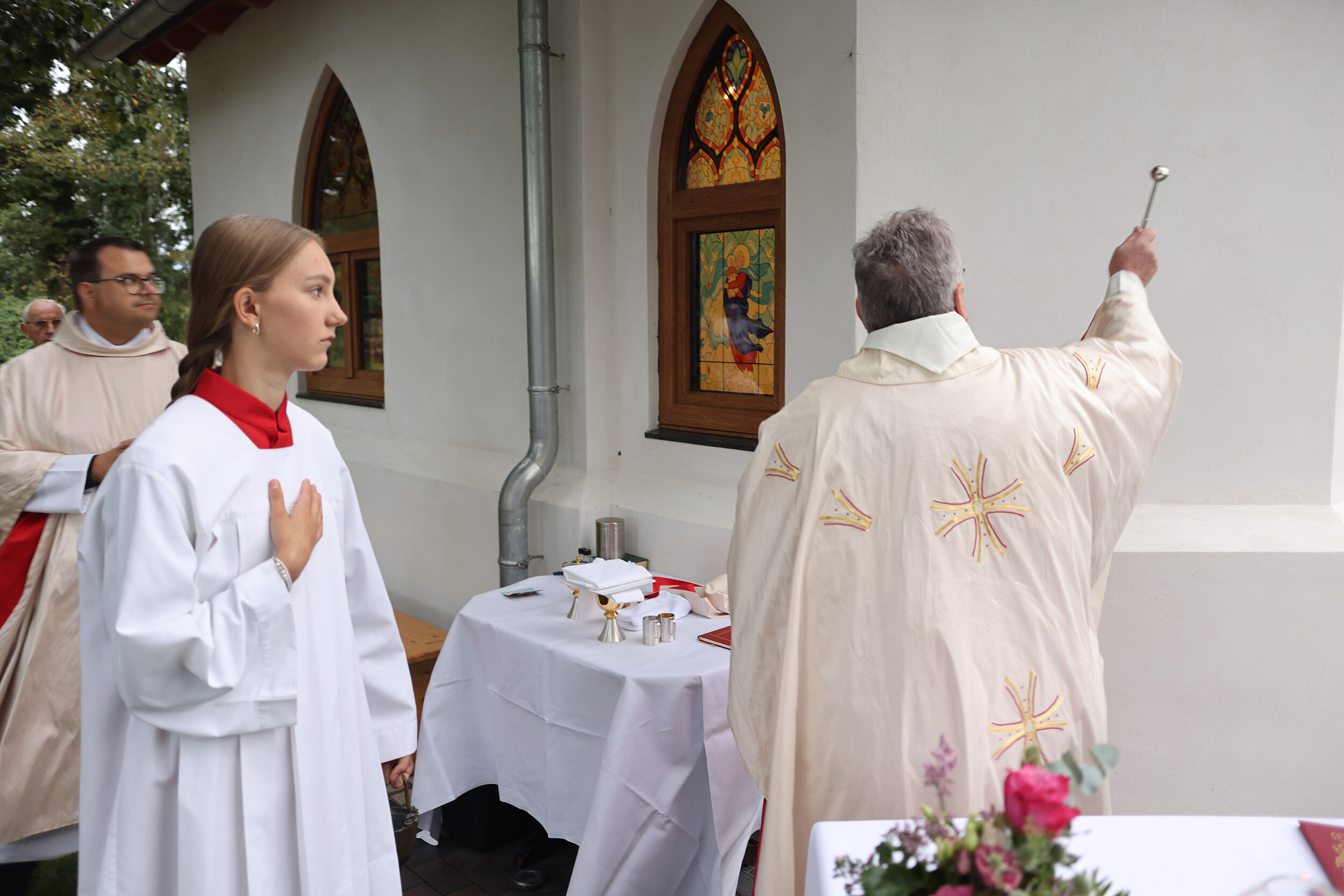 Messfeier und Segnung der neuen St. Liborius Kapelle in Steinhorst (Foto: Bernhard Hoppe-Biermeyer)