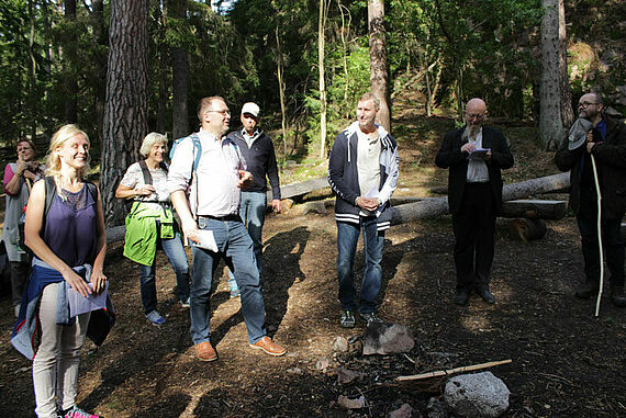 Die Gruppe unterwegs in Schweden