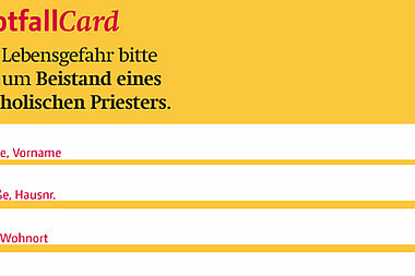 Die MIVA-NotfallCard.