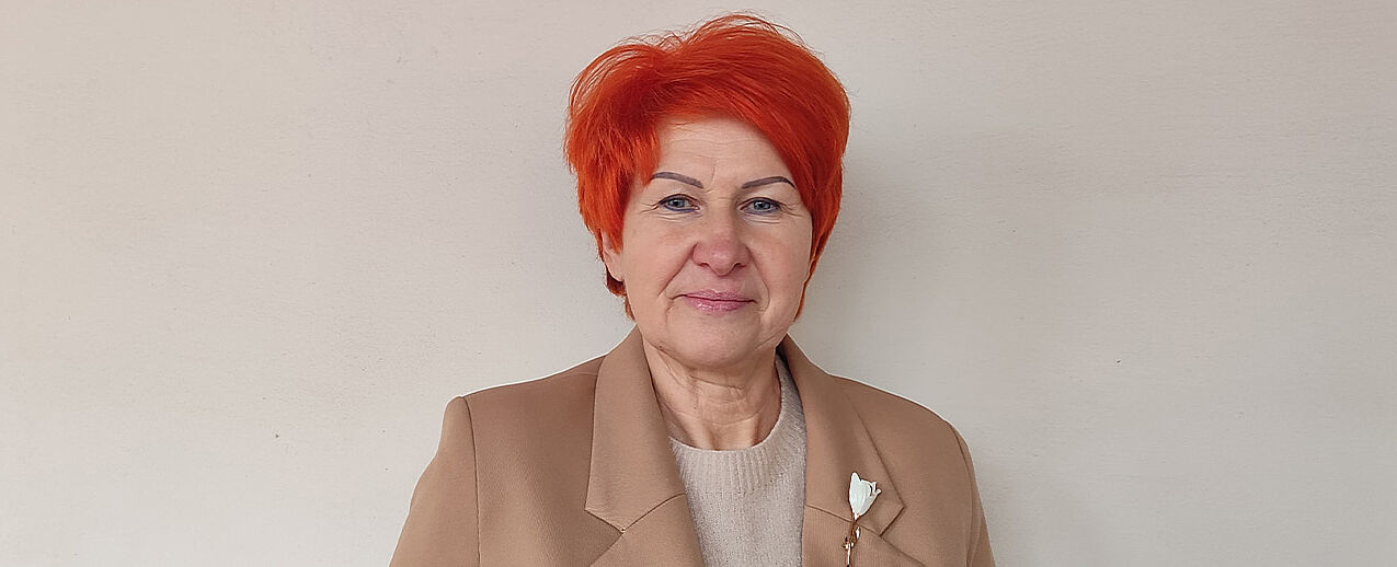 Personalstelleninhaberin Janīna Kursīte ist Koordinatorin der Caritas Lettland im Gebiet Latgale. Im Interview spach sie über ihre Aufgabe. (Foto: Maria Paz Diaz/Caritas Lettland)