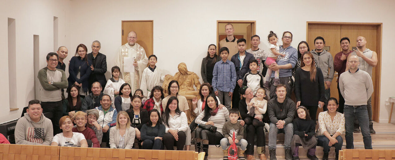 Die Gemeinde in Nuuk ist sehr dankbar für die künstlerische Darstellung Mariens mit dem Leichnam Jesu in ihrem Schoß. (Foto: Irwin Dupitas)