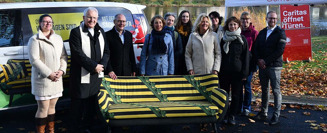 Freude über das SachsenSofa. (Foto: Michael Baudisch)