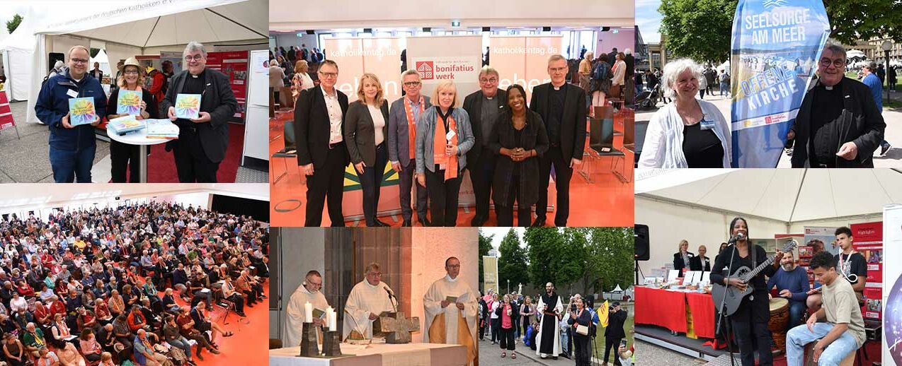 Highlights des 102. Katholikentages in Stuttgart: Gottesdienst in der Leonhardskirche, Podiumsdiskussion mit prominenten Gesichtern, die Kirchenmeile, Signierstunde von Yvonne Willicks und ein Konzert von Judy Bailey. (Fotos: Simon Helmers)(Fotos: Simon Helmers)