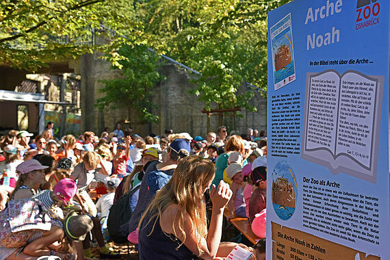 Über 800 Kinder kamen zum großen Tiere der Bibel Aktionstag in den Zoo Osnabrück.