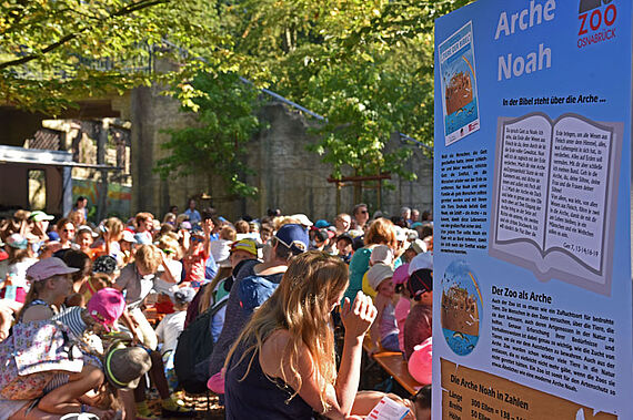 Über 800 Kinder kamen zum großen Tiere der Bibel Aktionstag in den Zoo Osnabrück.