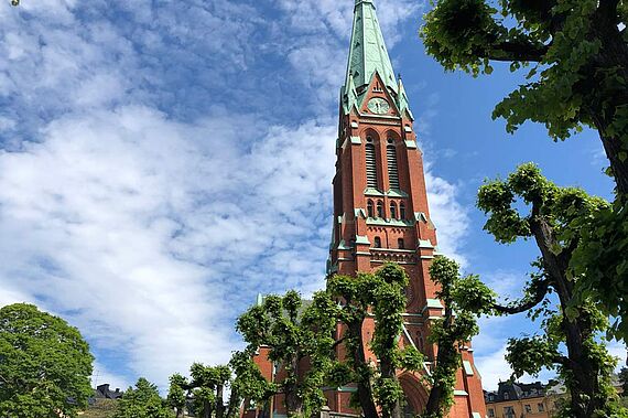 Die St.-Johannis-Kirche im Zentrum von Stockholm, die nun katholisch wird. (Foto: Stockholms Katolska Stift)