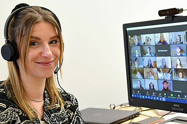 Laura Maring, Referentin im Bonifatiuswerk und unter anderem zuständig für die organisatorischen Abläufe des Praktikums im Norden. (Foto: Patrick Kleibold)
