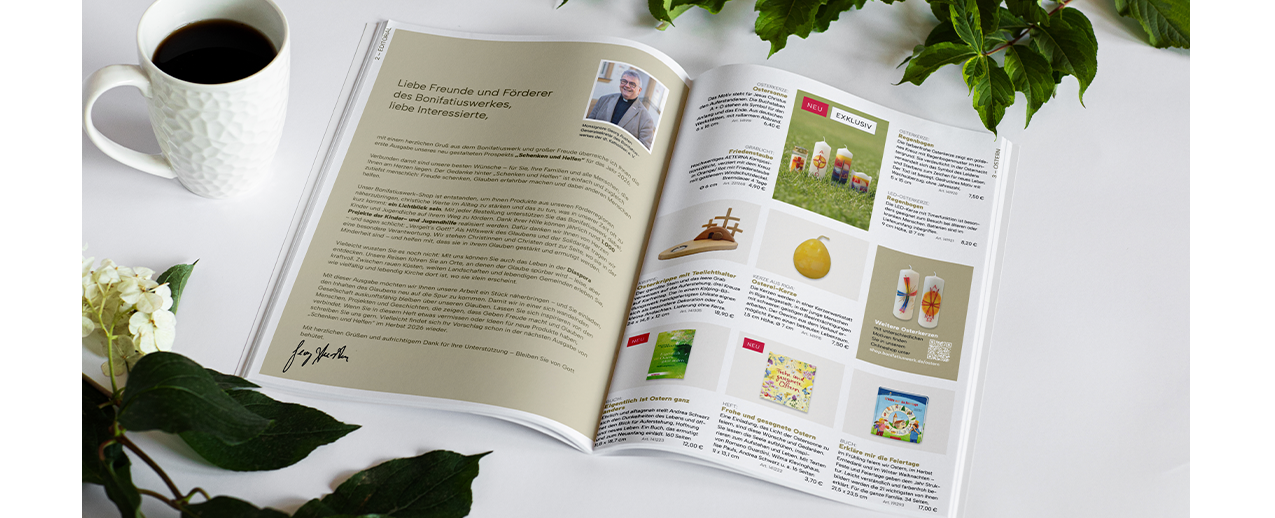 Produktkatalog "schenken & helfen"