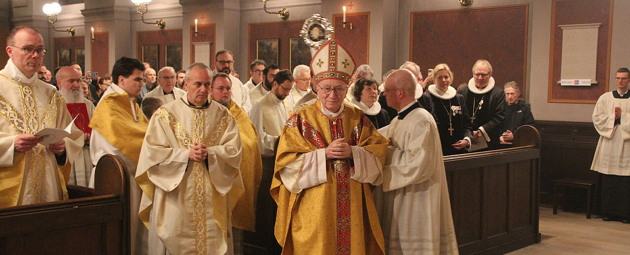 Zu den Feierlichkeiten zum Ansgar-Jubiläum kam Kardinal Parolin, Staatssekretär des Vatikans, nach Dänemark. (Foto: Marco Chwalek / Erzbistum Hamburg)