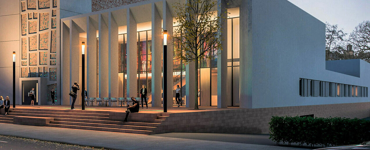 So wird es nach der Fertigstellung aussehen: Das neue Katholische Regionalhaus (KA.RE.) Grafik: RWS Architekturbüro
