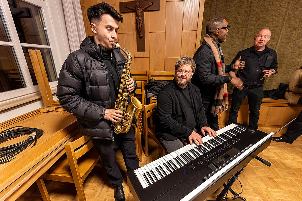 Im Gemeindezentrum gab das Kirk-Smith-Trio eine Zugabe.