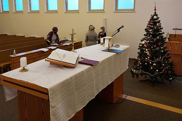 Für die Feier am Dreikönigstag mietete die Gemeinde in Paide die neuapostolische Kirche. (Foto: Wodzisław Szczepanik)