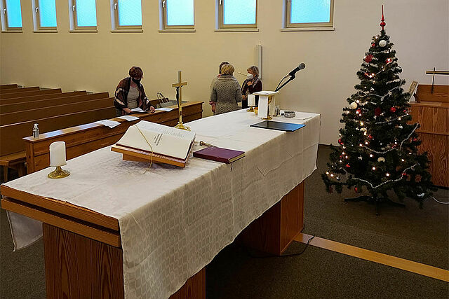 Für die Feier am Dreikönigstag mietete die Gemeinde in Paide die neuapostolische Kirche. (Foto: Wodzisław Szczepanik)