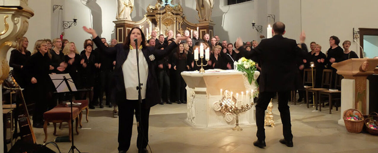 Die Sängerin Kathy Kelly begleitete die Ostertage in Fürstenberg musikalisch. 