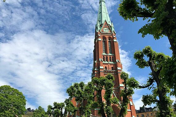 Die St.-Johannis-Kirche im Zentrum von Stockholm, die nun katholisch wird. (Foto: Stockholms Katolska Stift)