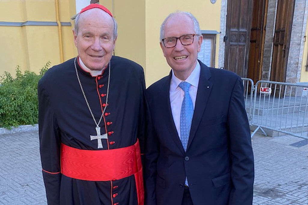 Kardinal Christoph Schönborn (li.) und Bonifatiuswerk-Präsident Manfred Müller. Foto: privat