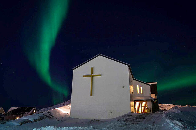 Das Pfarrzentrum von Christus-König, der einzigen katholischen Pfarrei in Nuuk auf Grönland. (Foto: Christian Noval)