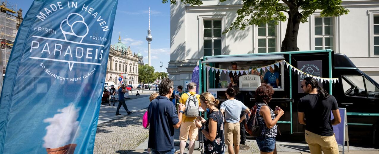 Wenn unser Glaube eine Eissorte wäre – wie würde er schmecken?  - paradEIS - ein tolles Projekt im Erzbistum Berlin. (Foto: Jörg Farys)