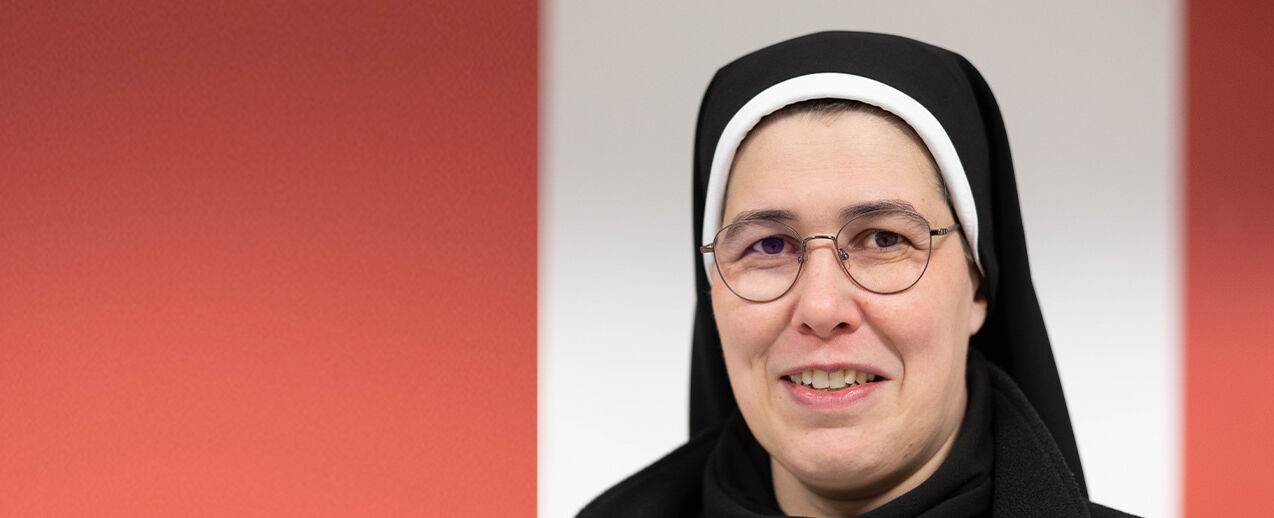 Schwester Deodata Weber (47) von der Kongregation der Thuiner Franziskanerinnen. (Foto: Christof Haverkamp, Katholischer Gemeindeverband in Bremen)
