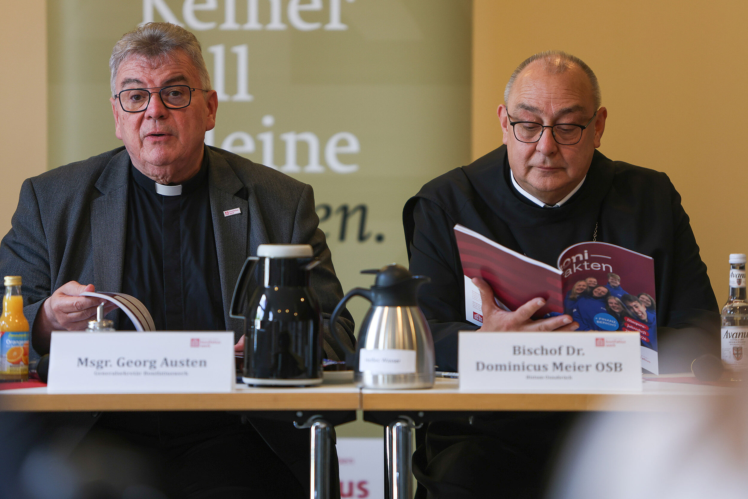 Eindrücke der Pressekonferenz zur Vorstellung des Jahresberichtes des Bonifatiuswerkes. (Foto: Thomas Arzner)
