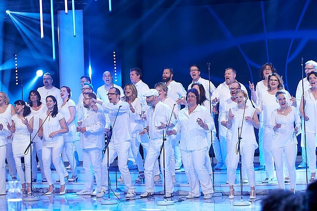 Der Pop-Chor „Groophonik“ aus Detmold sorgt am 7. Mai in der Paderborner Marktkirche für Stimmung. (Foto: Groophonik/Melanie Grande)