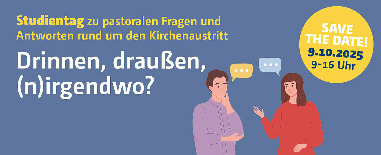 Am 9.10.2025 findet ein Studientag  zu pastoralen Fragen und Antworten rund um den Kirchenaustritt statt.