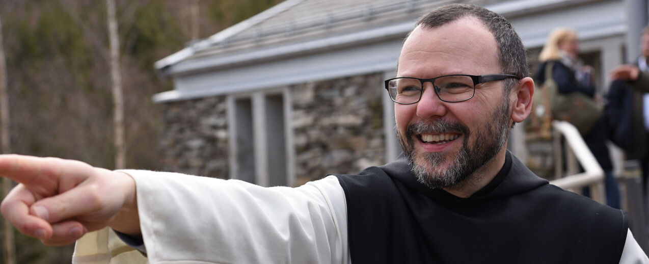 Bruder Bruno blickt voller Freude und Zuversicht in die Zukunft des Klosters. (Foto: P. Kleibold)