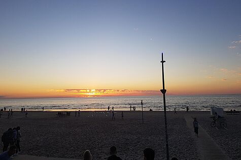 Zum Besuch der Hauptstadt Riga gehörte auch ein Ausflug zum nahen Strand von Jurmala. (Foto: Greta Boß)