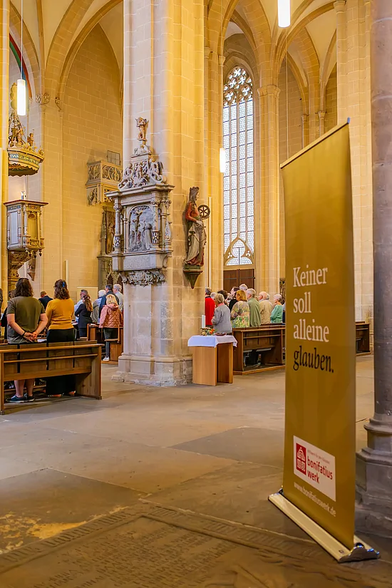 Der Gottesdienst stand unter dem Leitwort "Keiner soll alleine glauben".