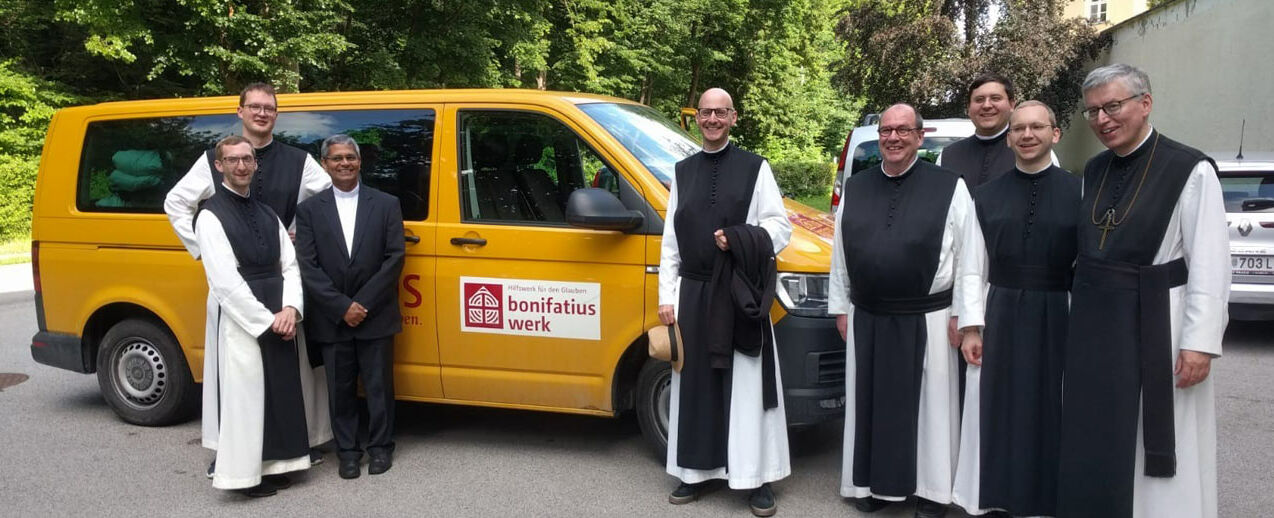 Die Mönche unterwegs in der Steiermark. (Foto: Zisterzienserpriorat Neuzelle)