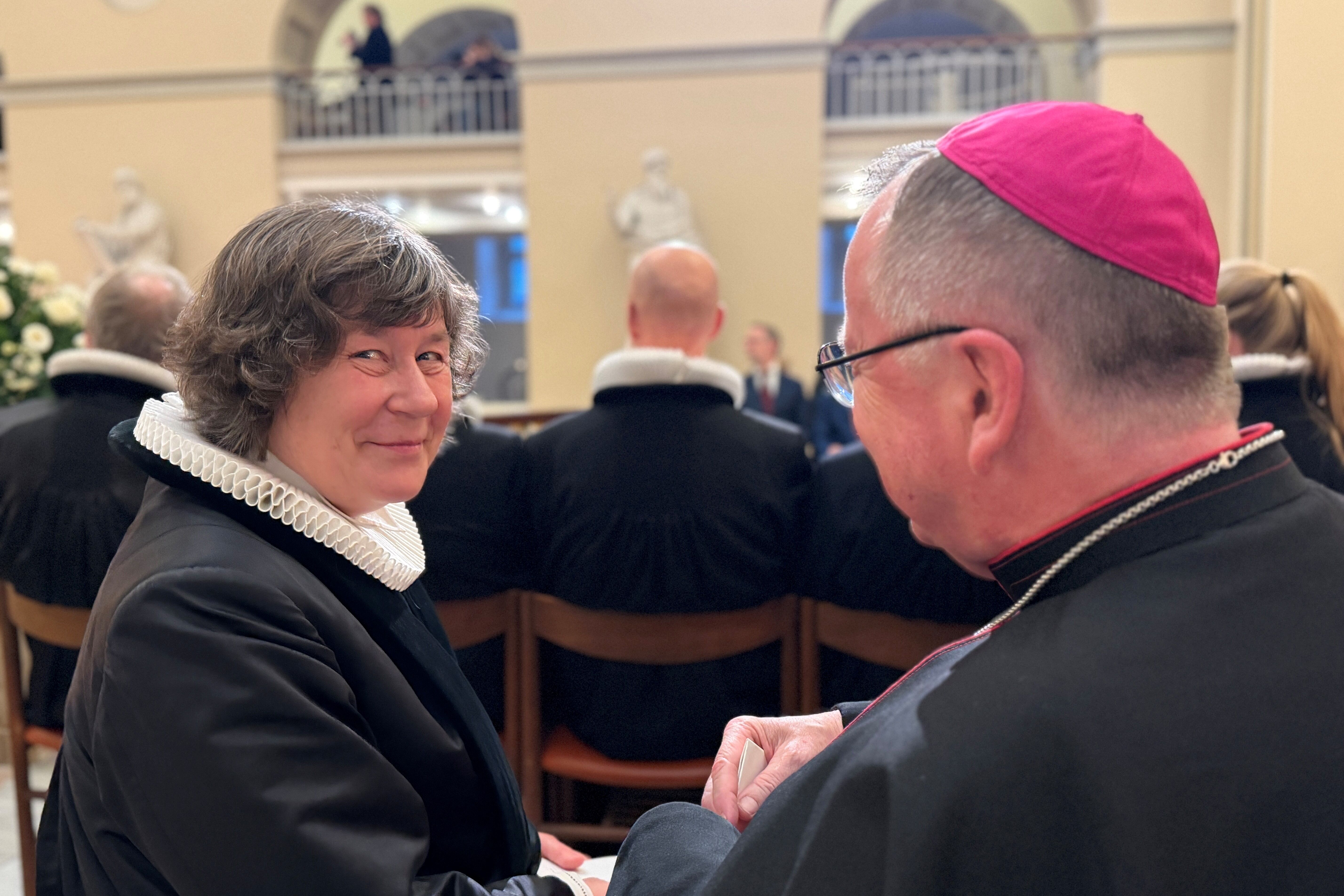 Im ökumenischen Austausch während der Feierlichkeiten zu "1.200 Jahre heiliger Ansgar". (Foto: Msgr. Austen)