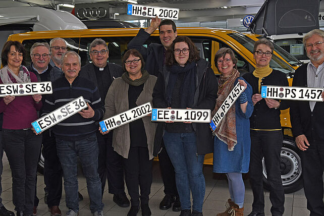 Gesamtgruppe der BONI-Bus-Empfänger. (Foto: Thomas Twents)