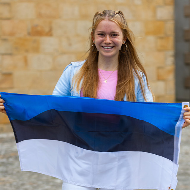 Johanna Burghardt, von August 2025 bis Juni 2026 in der katholische Schule in Tartu, Estland 