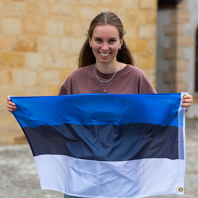 Jule Marie Griep-Raming, von September 2025 bis Juli 2026 in der katholischen Schule in Tartu, Estland
