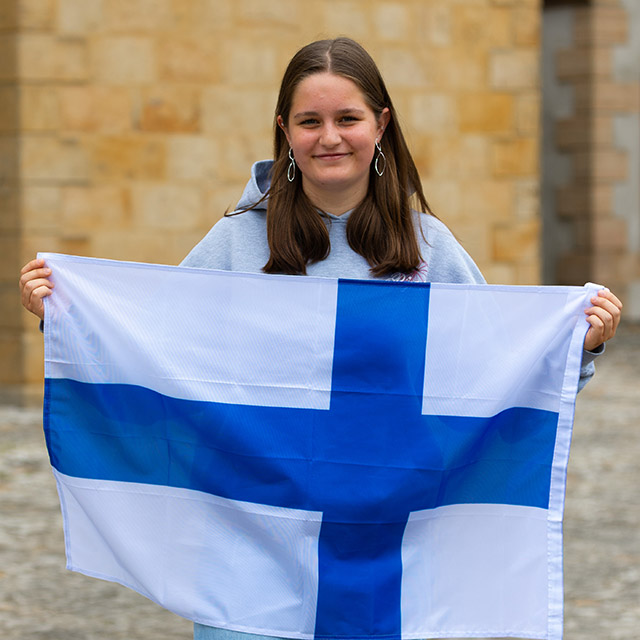 Julie Dröge, von September 2025 bis Juni 2026 in dem Gästehaus der Birgittenschwestern in Turku, Finnland